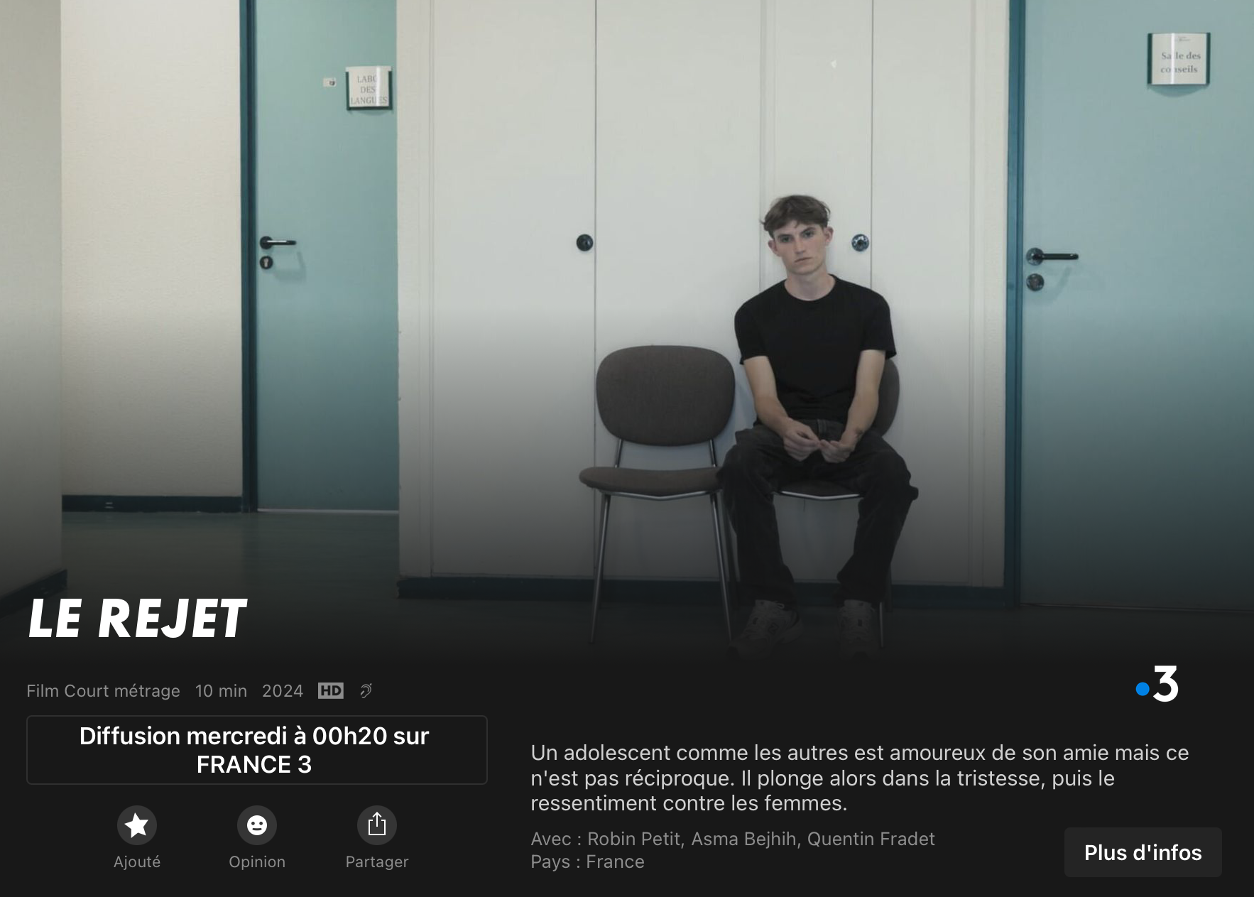 Le Rejet! sur France 3