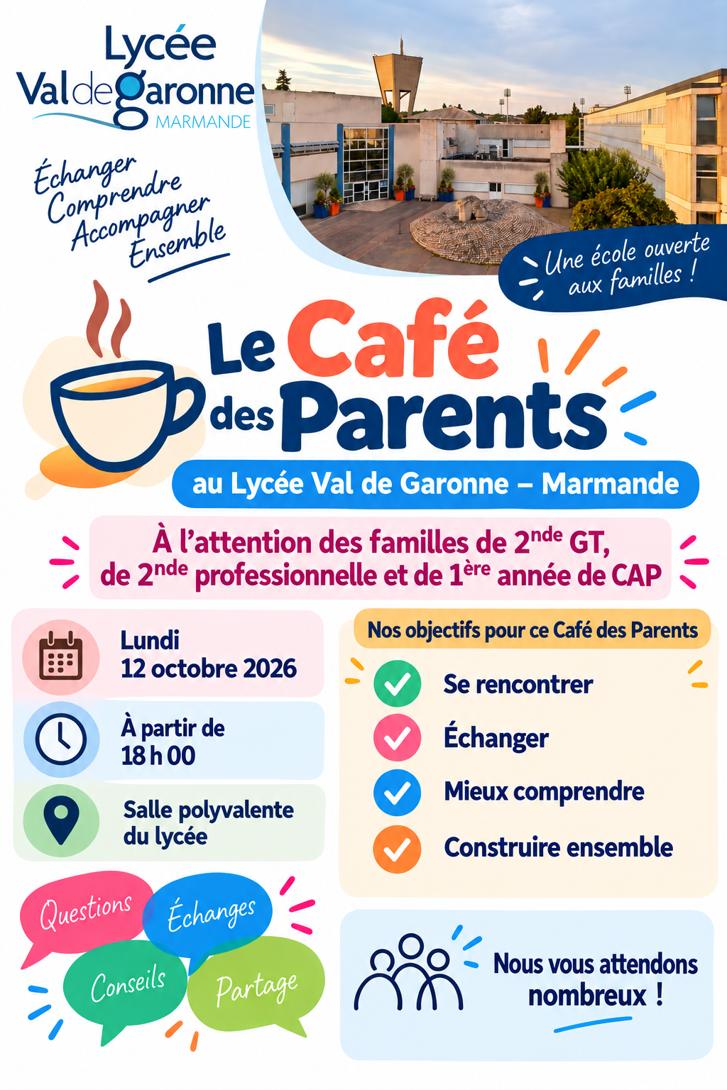 Café des parents au lycée